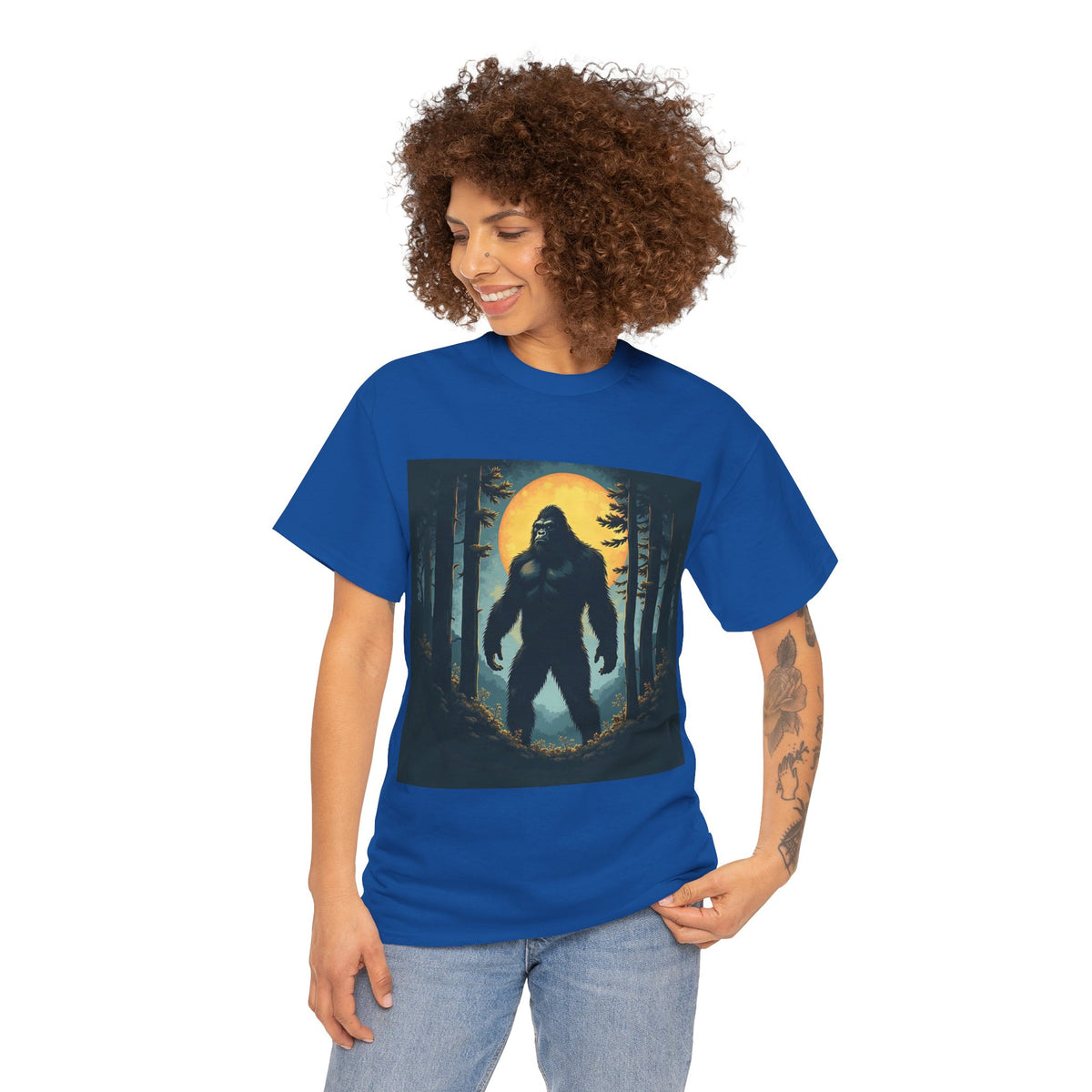 Bigfoot Forest Moon Graphic Tee