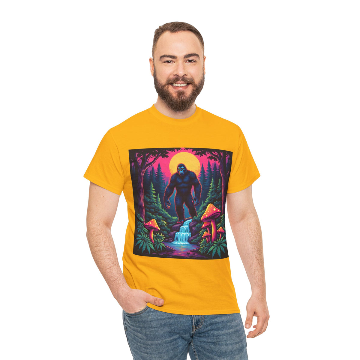 Bigfoot Enchanted Forest Graphic Tee