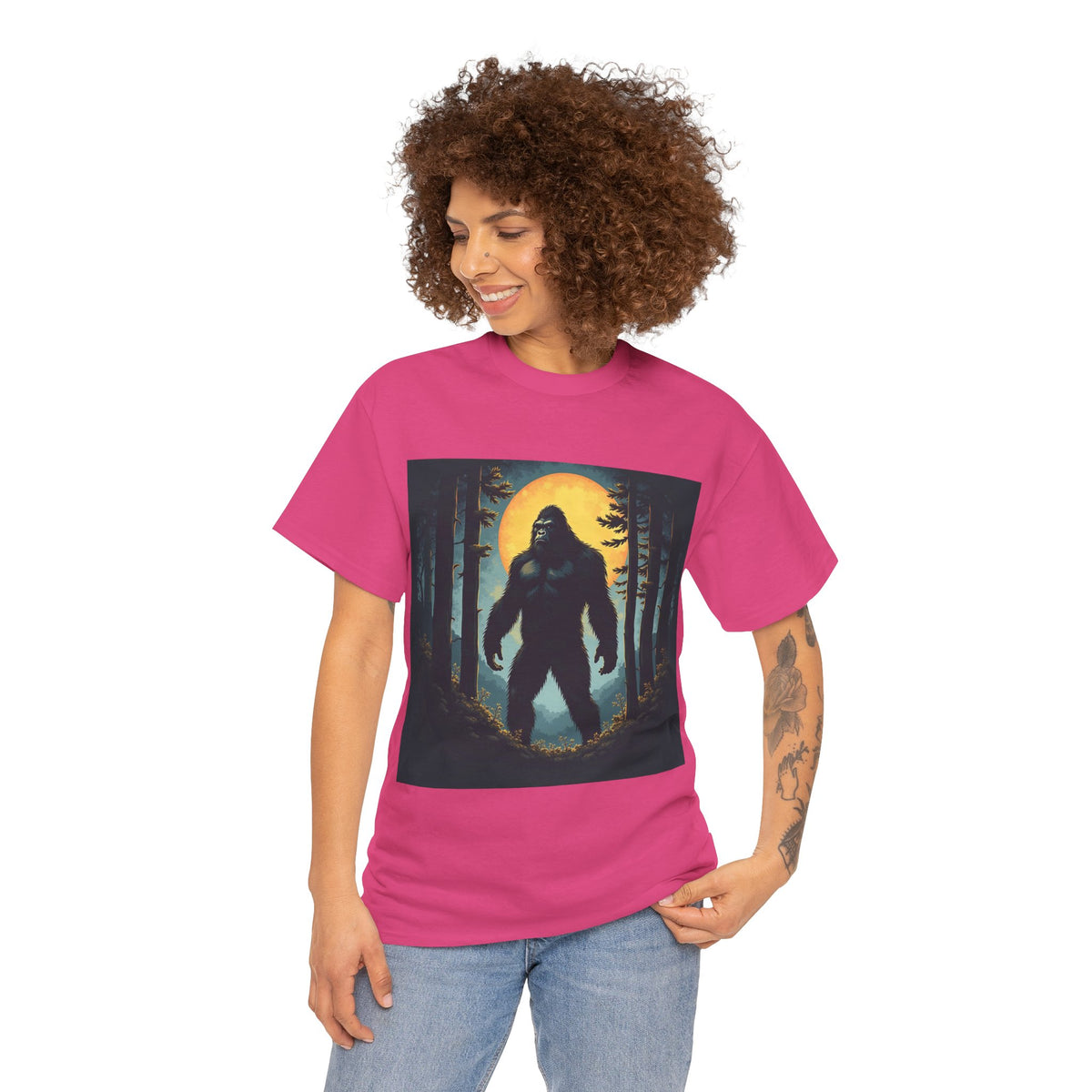 Bigfoot Forest Moon Graphic Tee