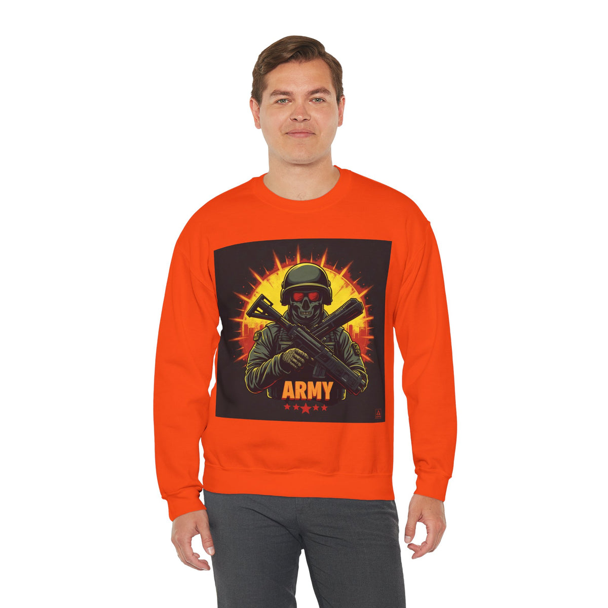 Army Tribute Skull Graphic Sweatshirt | Intuition Within