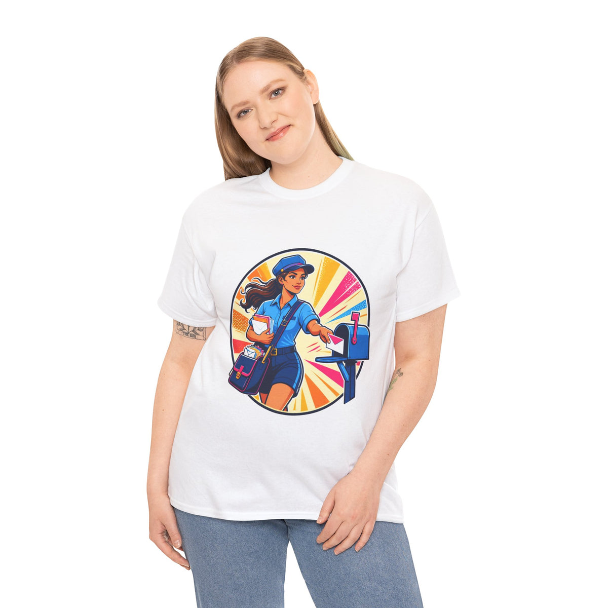 Female Mail Carrier Retro Tribute Tee