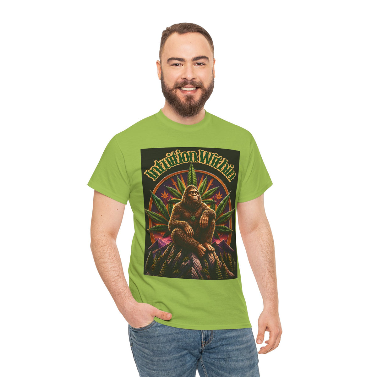 Retro Bigfoot Nature Graphic Tee