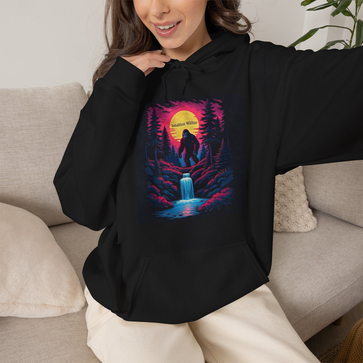 Neon Bigfoot Hoodie | Intuition Within
