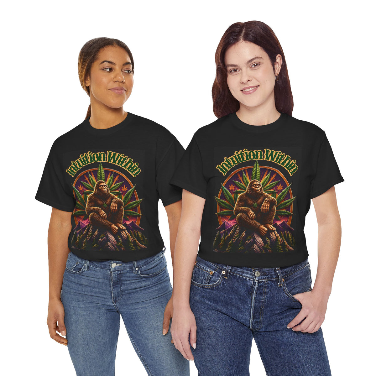 Retro Bigfoot Nature Graphic Tee