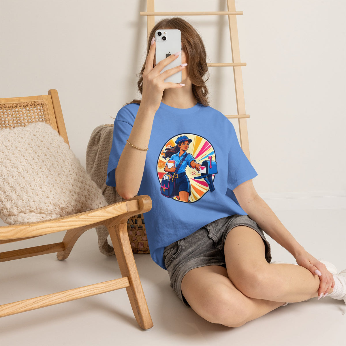 Female Mail Carrier Retro Tribute Tee