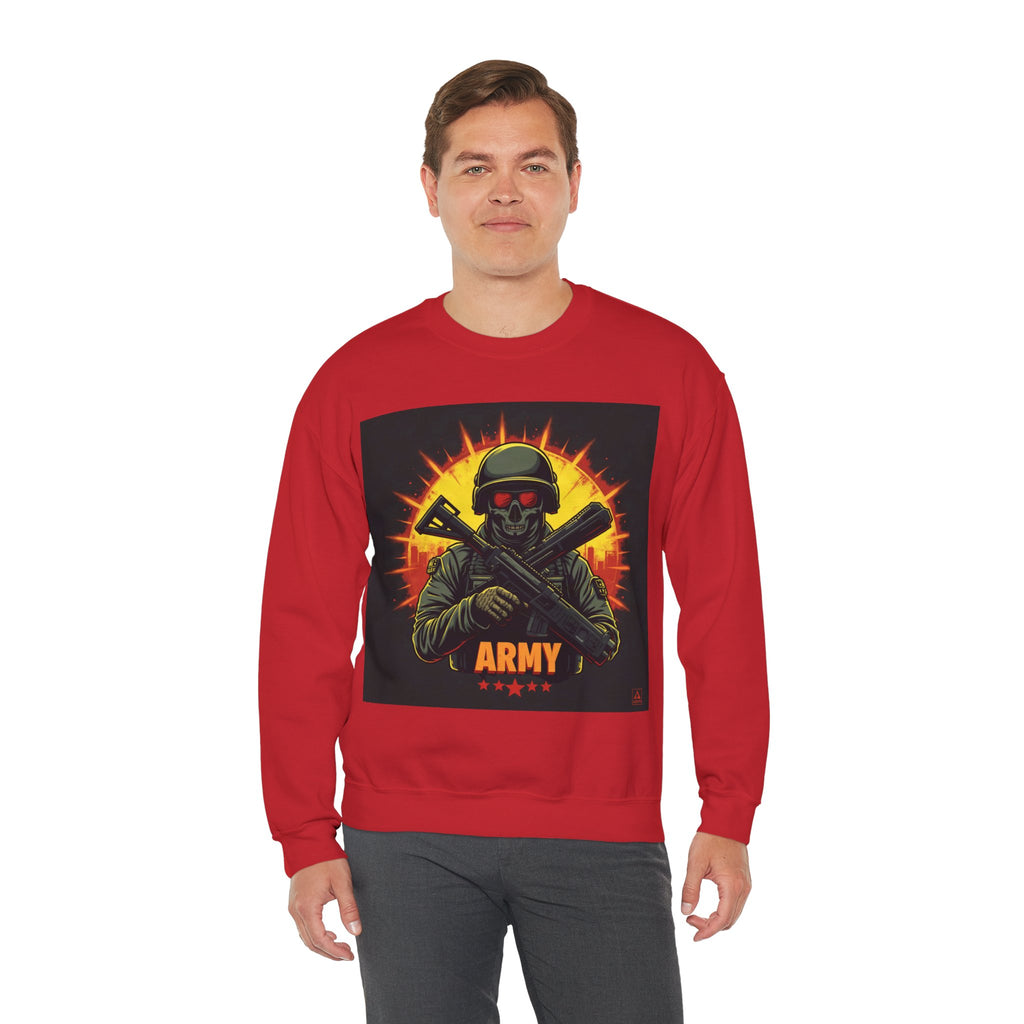 Army Tribute Skull Graphic Sweatshirt | Intuition Within