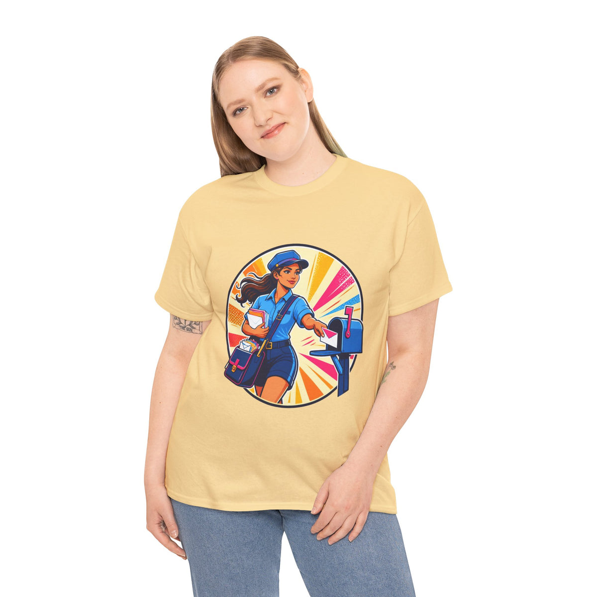 Female Mail Carrier Retro Tribute Tee