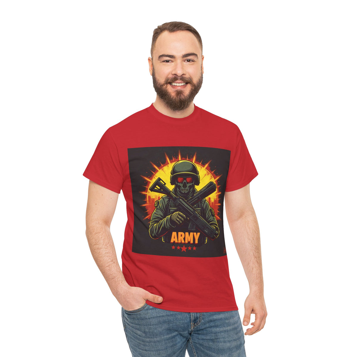 Army Skull Graphic T-Shirt