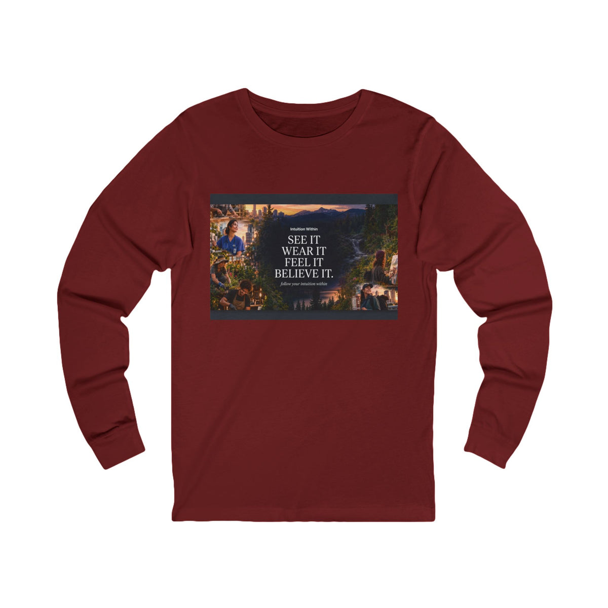 Intuition Within Signature Long Sleeve Tee | See It, Wear It, Feel It, Believe It