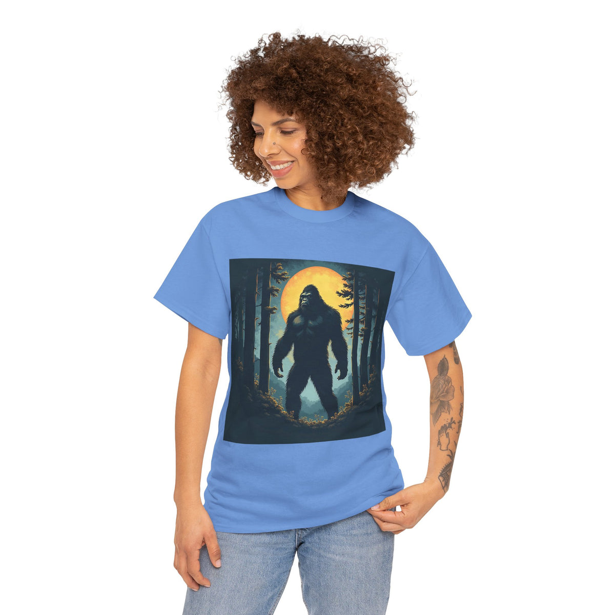 Bigfoot Forest Moon Graphic Tee