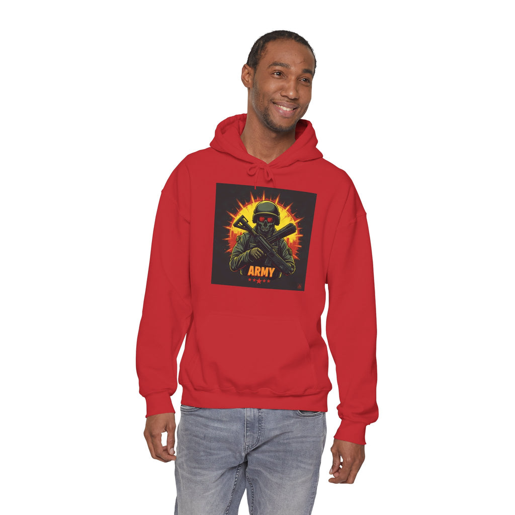 Army Tribute Skull Soldier Hoodie | Intuition Within