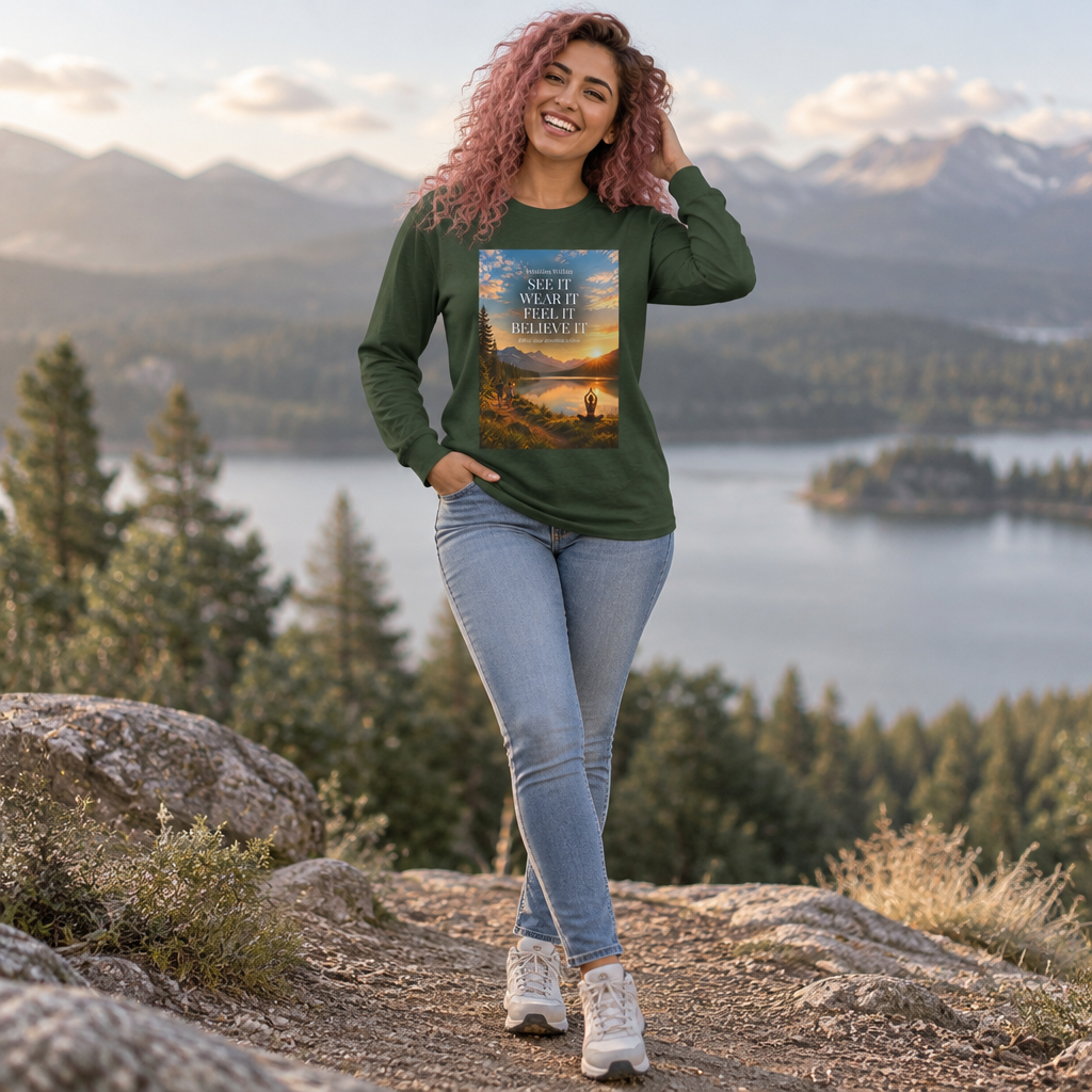 Intuition Within Signature Long Sleeve Tee | Meditation Lake