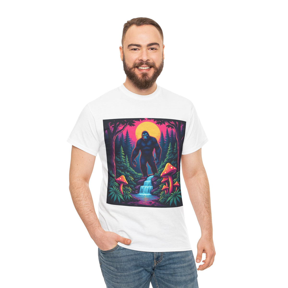 Bigfoot Enchanted Forest Graphic Tee
