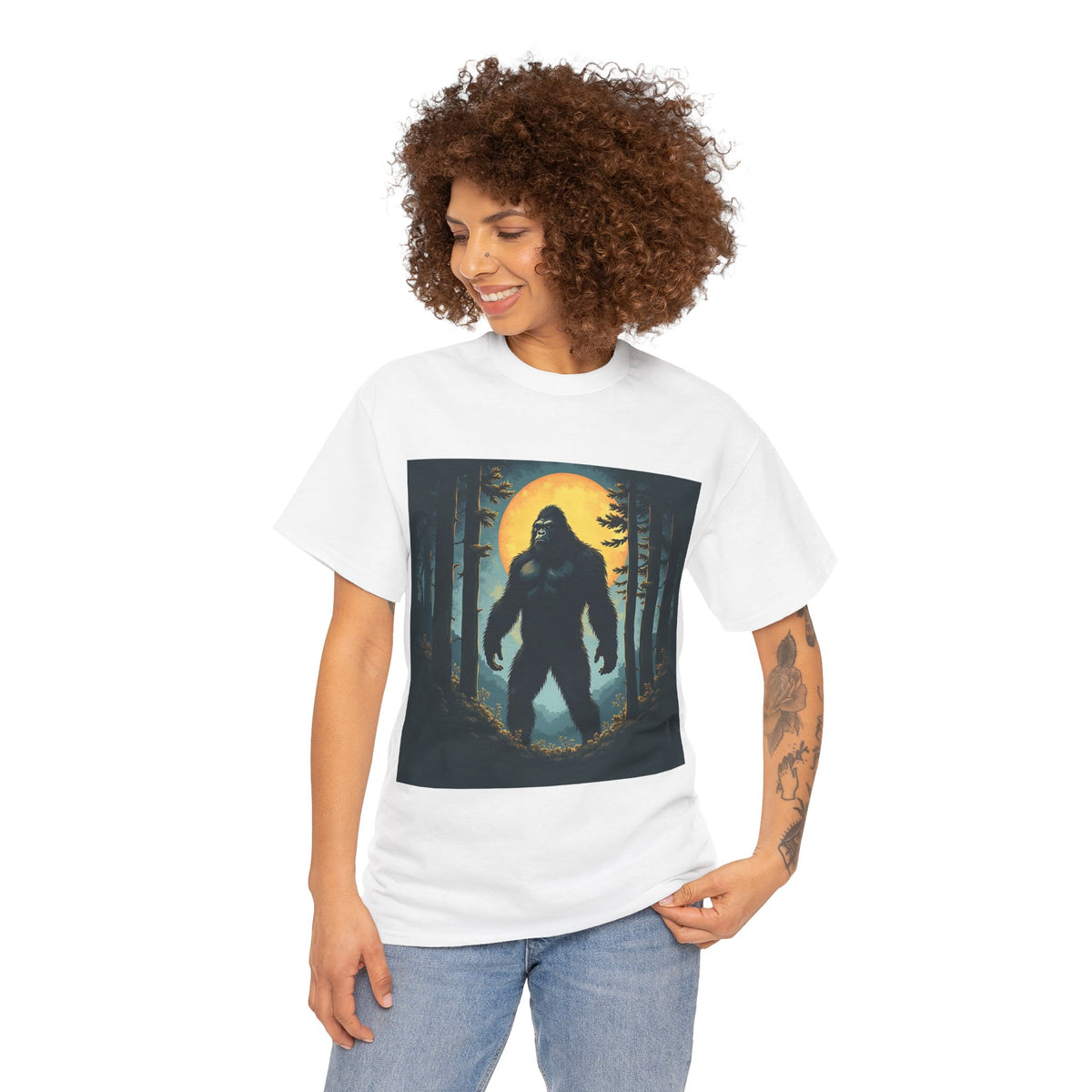 Bigfoot Forest Moon Graphic Tee
