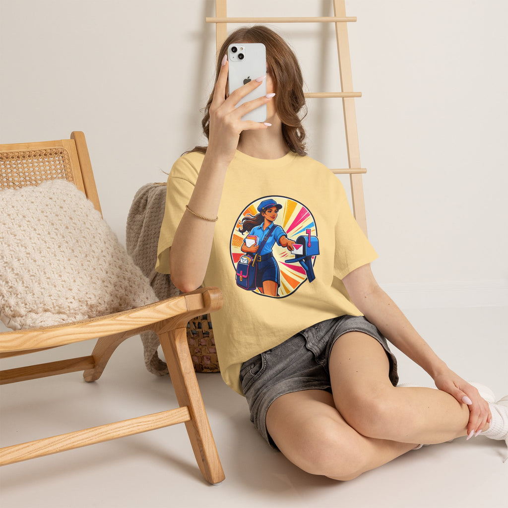 Female Mail Carrier Retro Tribute Tee