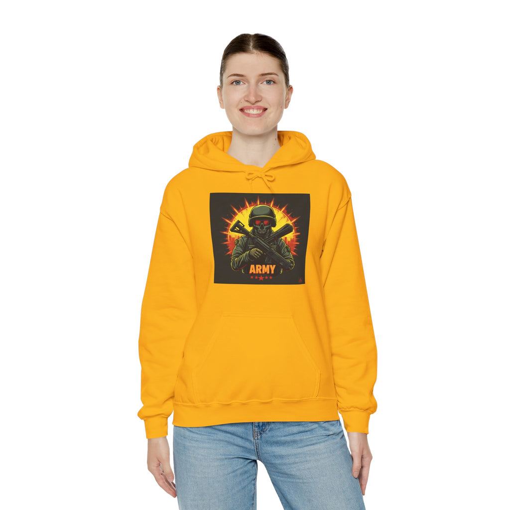 Army Tribute Skull Soldier Hoodie | Intuition Within