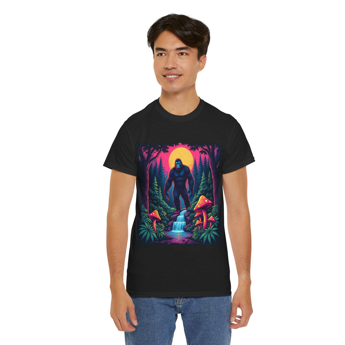 Bigfoot Enchanted Forest Graphic Tee