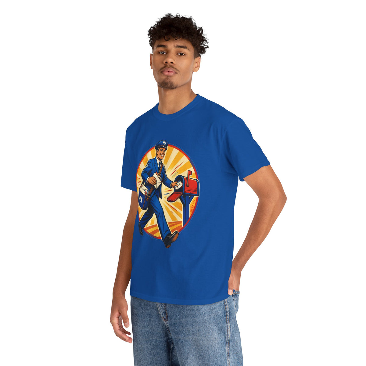 Male Mail Carrier Retro Tribute Tee
