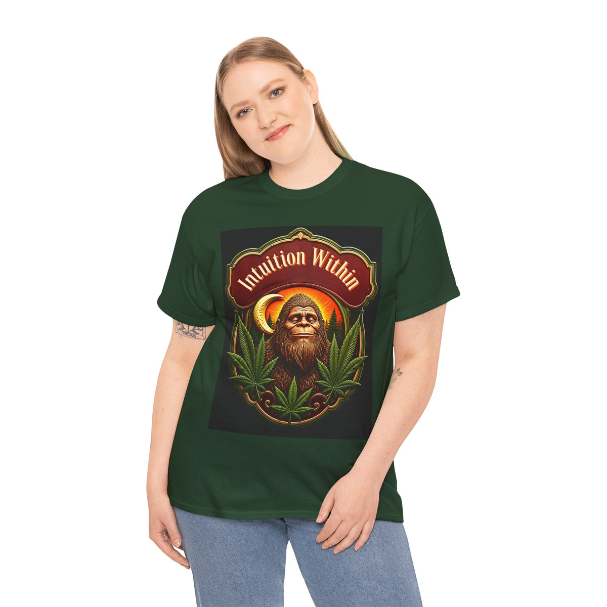 Bigfoot Crescent Moon Graphic Tee