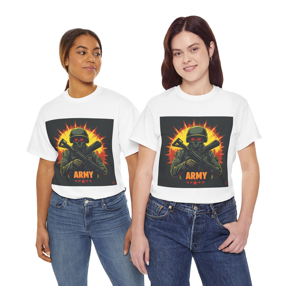 Army Skull Graphic T-Shirt