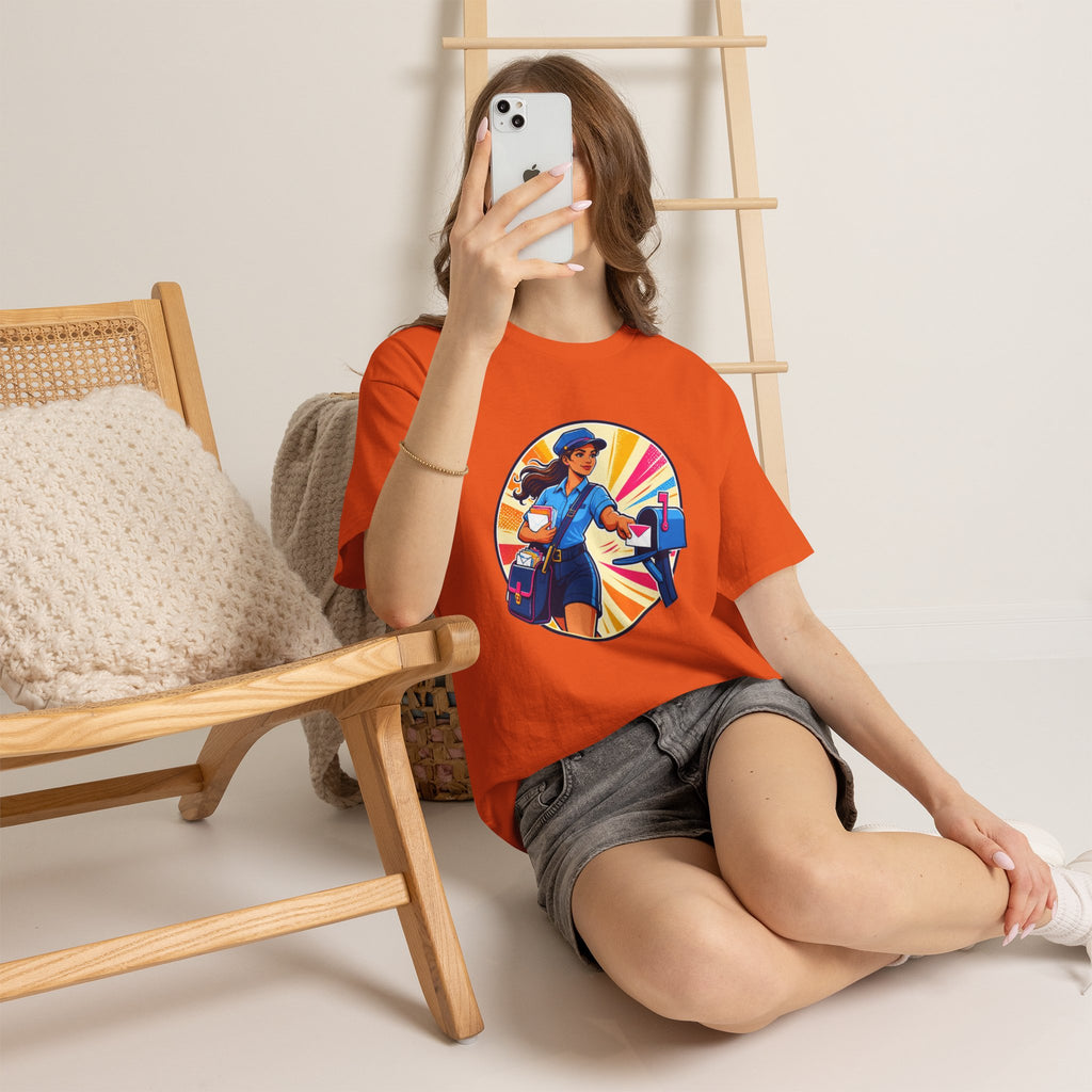 Female Mail Carrier Retro Tribute Tee