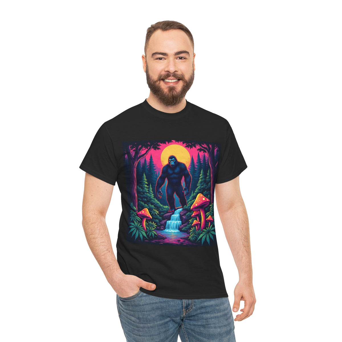 Bigfoot Enchanted Forest Graphic Tee
