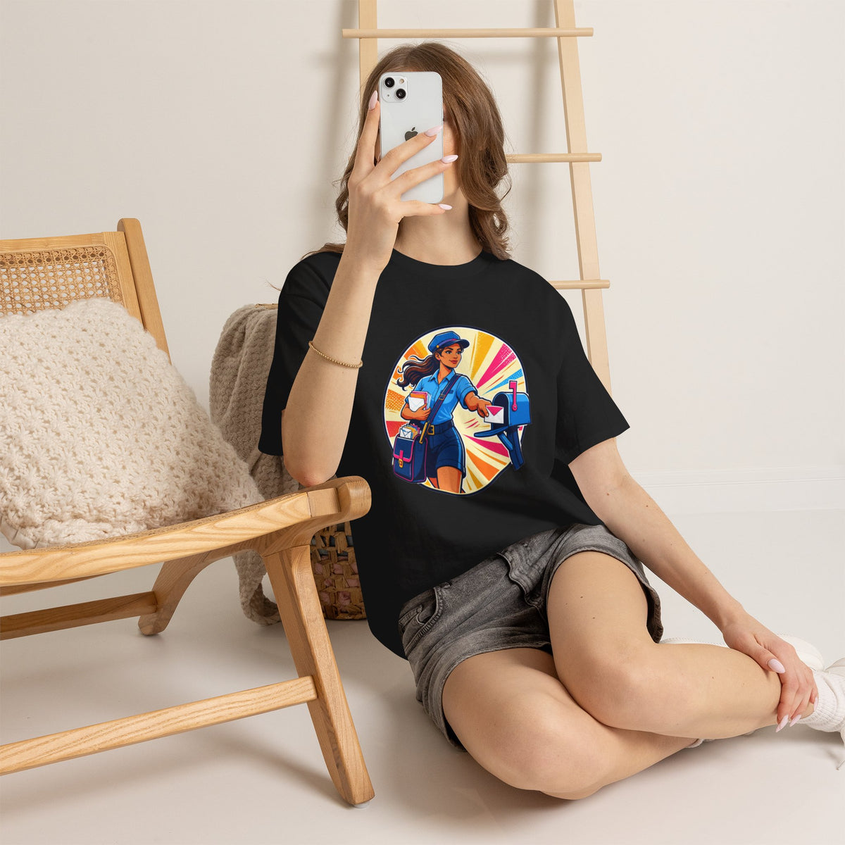 Female Mail Carrier Retro Tribute Tee