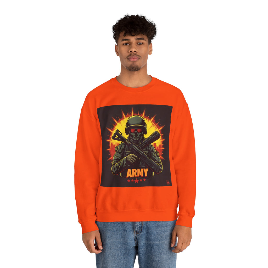 Army Tribute Skull Graphic Sweatshirt | Intuition Within