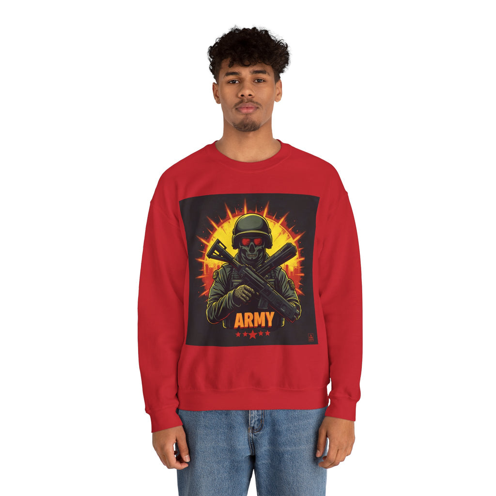 Army Tribute Skull Graphic Sweatshirt | Intuition Within
