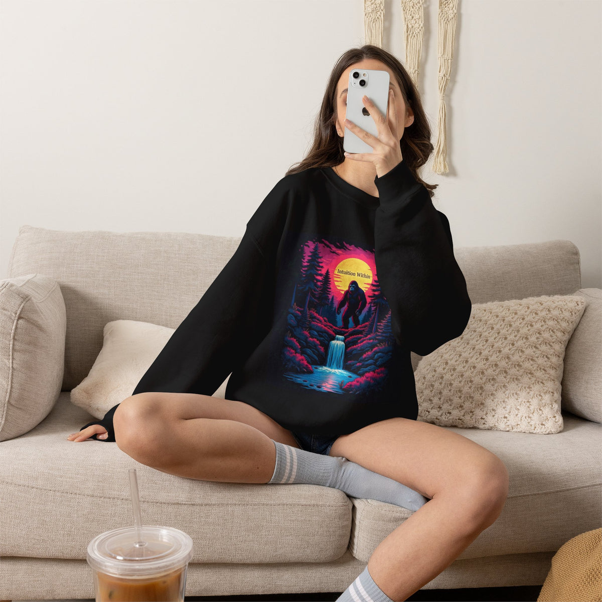 Neon Bigfoot Sweatshirt | Intuition Within