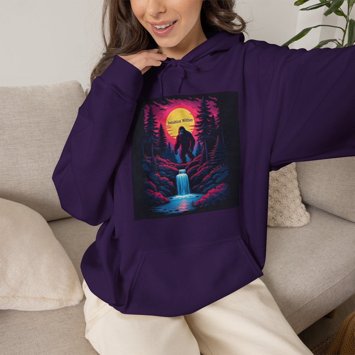 Neon Bigfoot Hoodie | Intuition Within