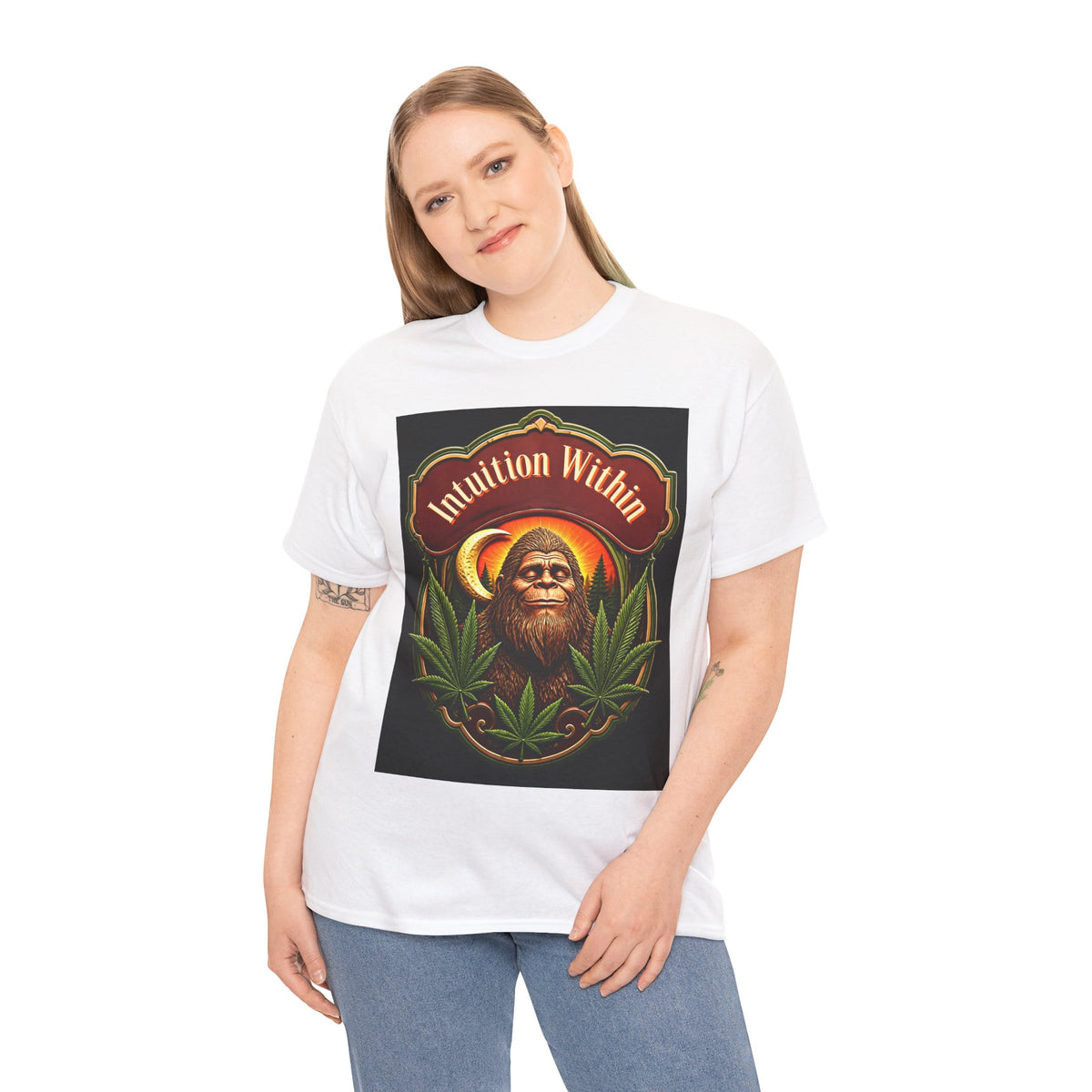 Bigfoot Crescent Moon Graphic Tee