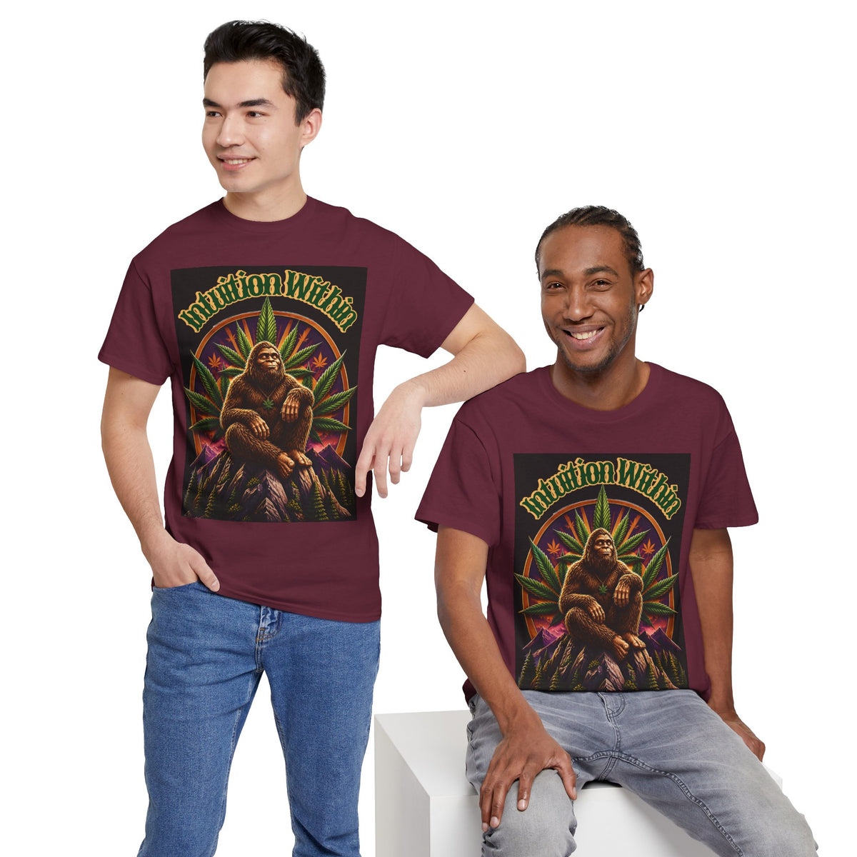 Retro Bigfoot Nature Graphic Tee