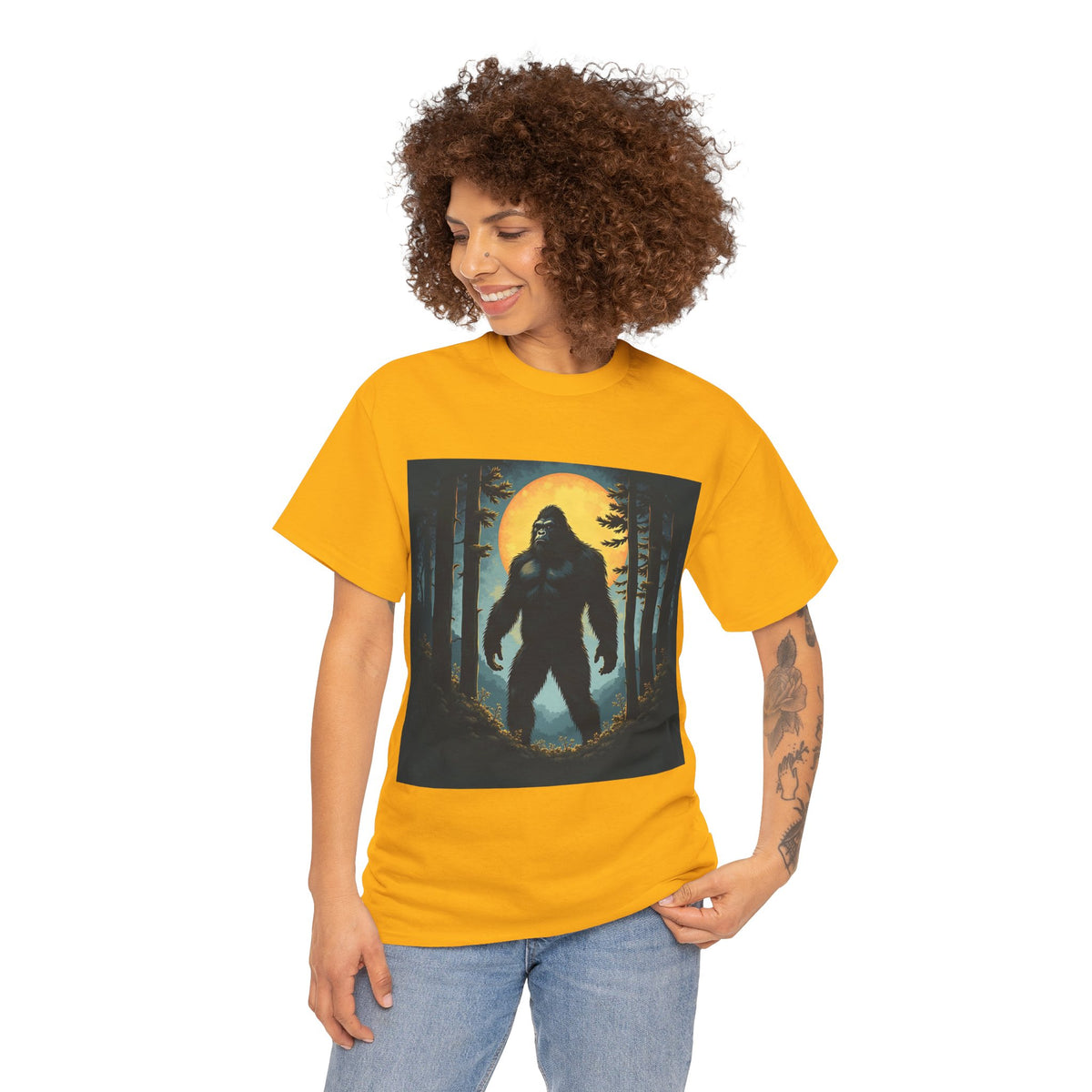Bigfoot Forest Moon Graphic Tee