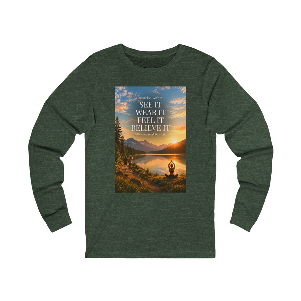 Intuition Within Signature Long Sleeve Tee | Meditation Lake