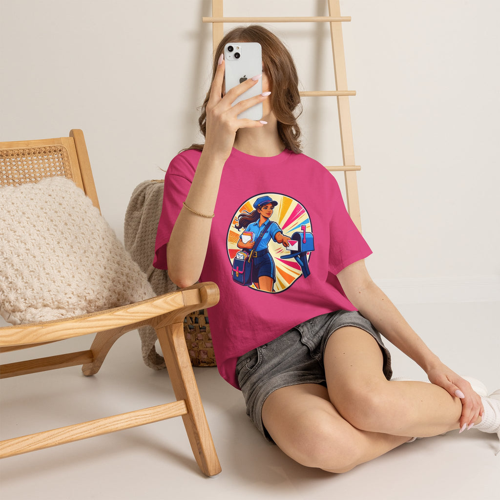 Female Mail Carrier Retro Tribute Tee