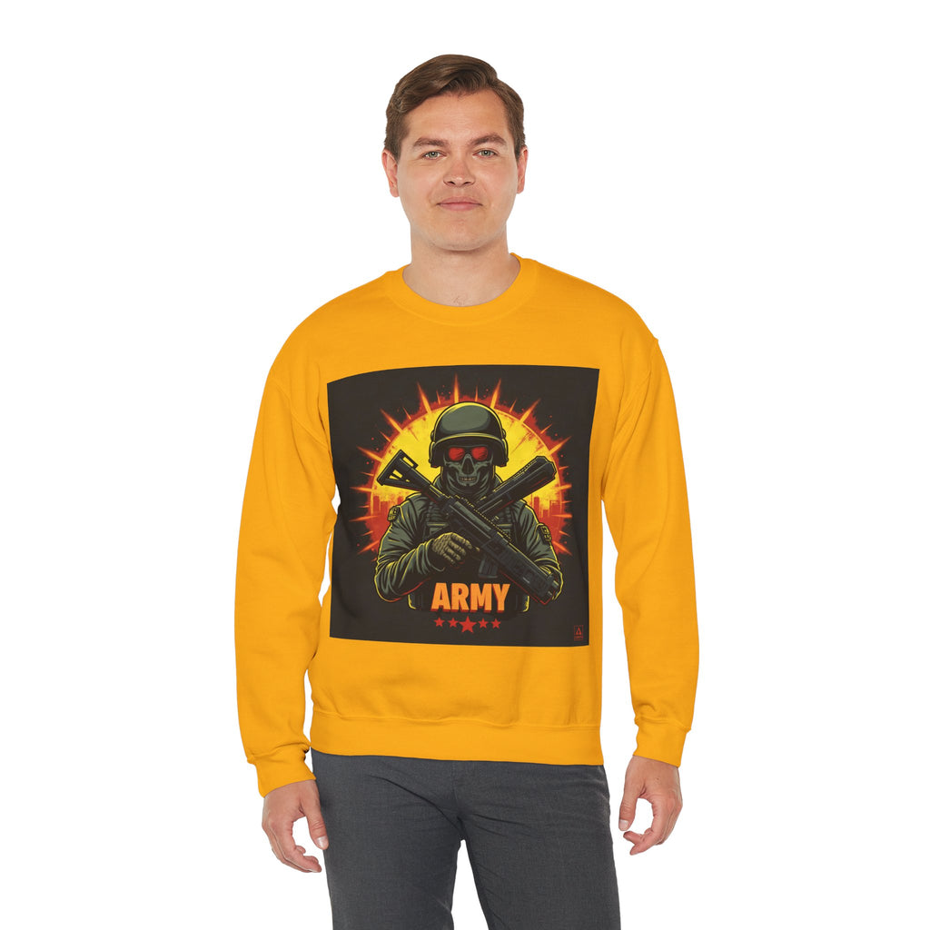 Army Tribute Skull Graphic Sweatshirt | Intuition Within