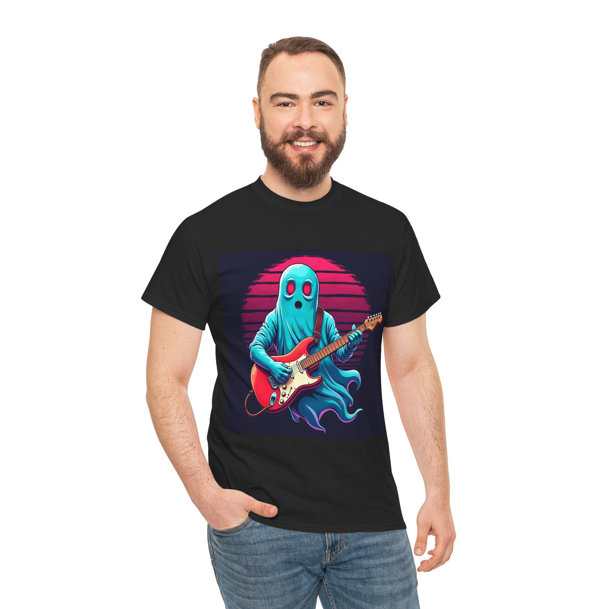 Ghost Guitarist Graphic Tee