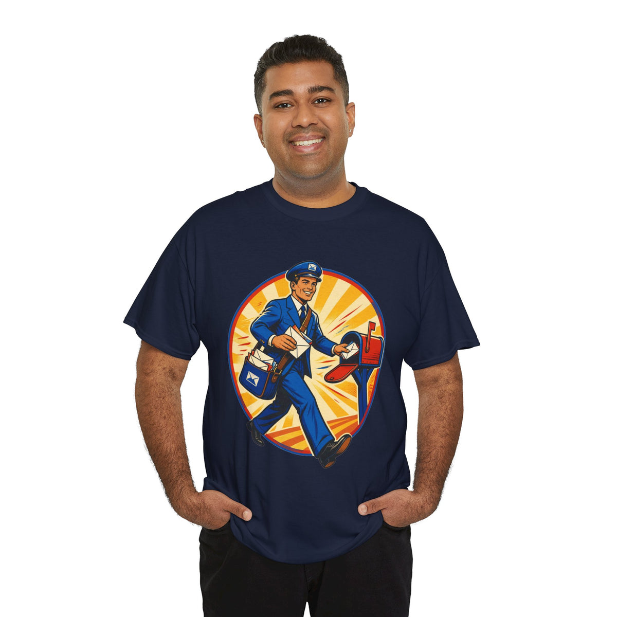 Male Mail Carrier Retro Tribute Tee