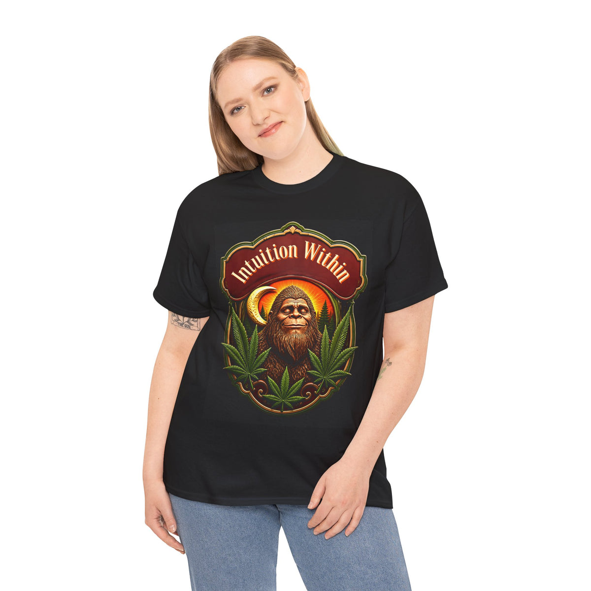 Bigfoot Crescent Moon Graphic Tee
